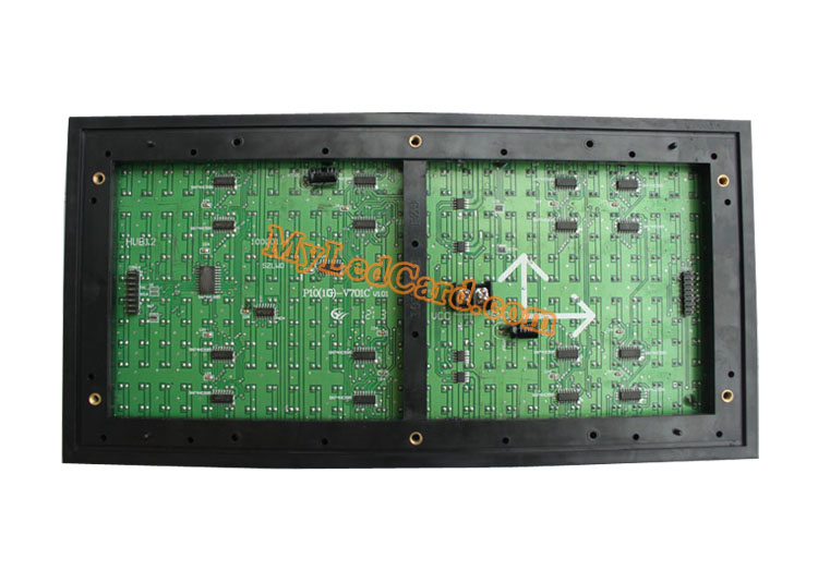 P10 Outdoor 1G Green Color Message LED Display Module 320*160mm